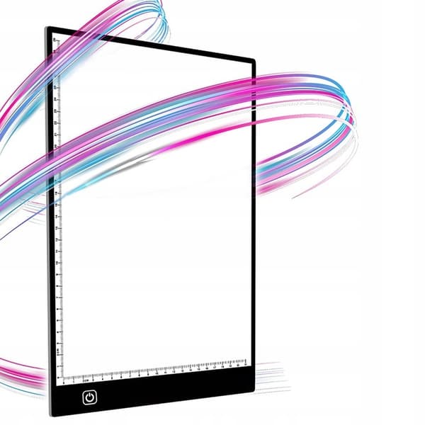 A4 LED-OPLYST SKITSETAVLE BÆRBAR TEGNETAVLE XL-VERSION