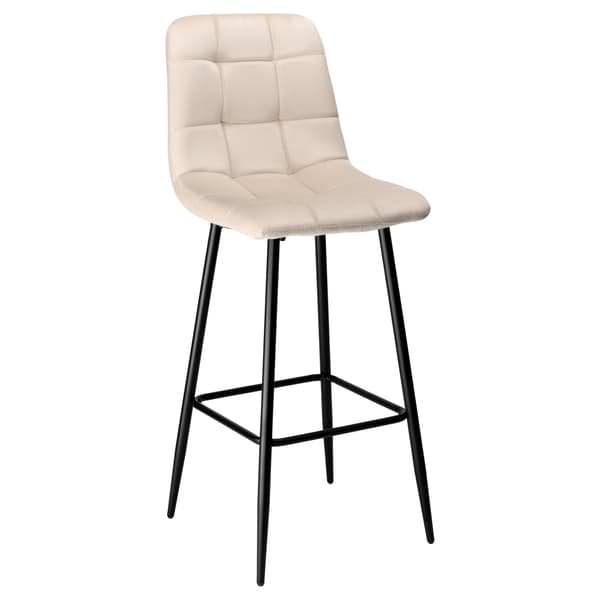 Hamilton beige fløjlsbarstol