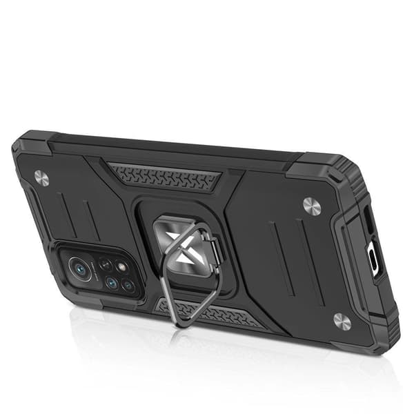 Wozinsky Ring Armor Hybridskal + Magnetiskt Hållare Samsung Galaxy A03s Blå