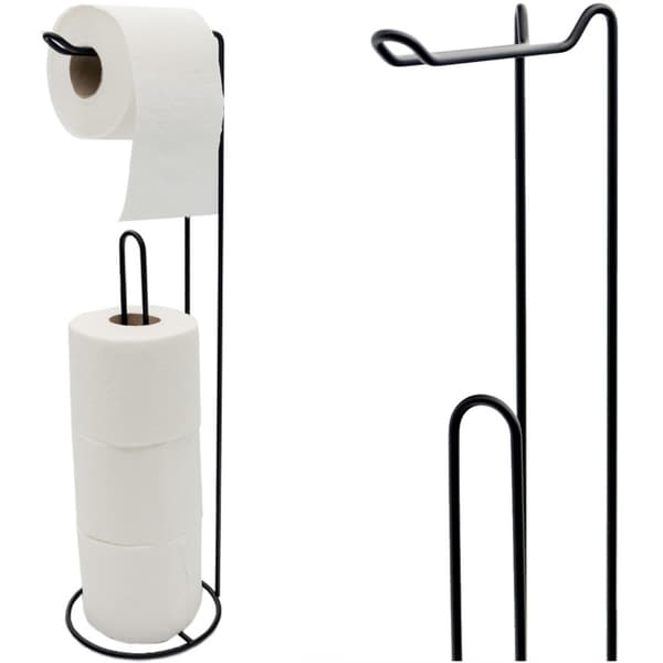 Musta wc-paperiteline 54 cm