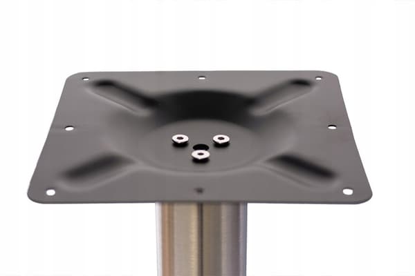Postument för bord bas metallben silver loftbord krom ARP177