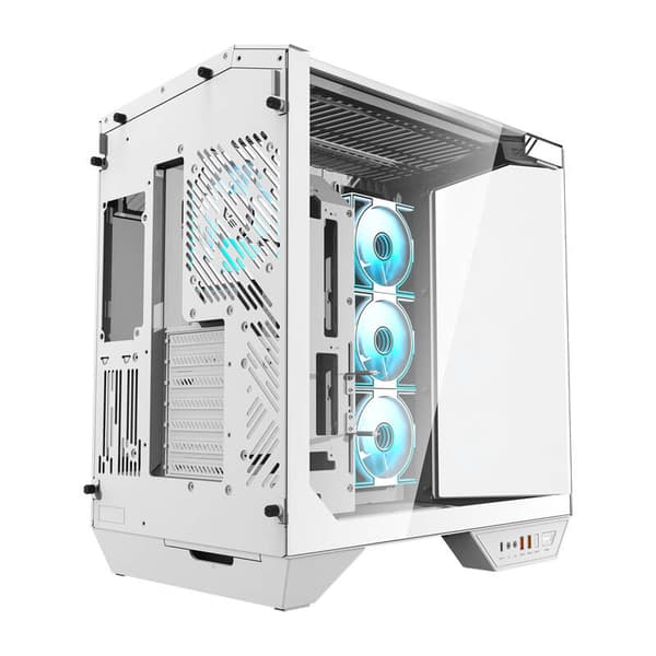 Darkflash DY470 Datorchassi (Vit) + 4 Fläktar