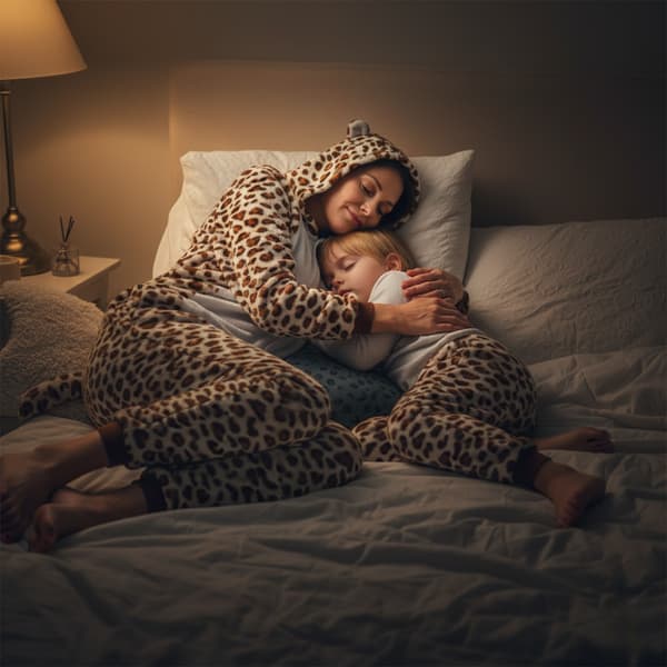 Kostym Onesie kigurumi pyjamas - Leopard