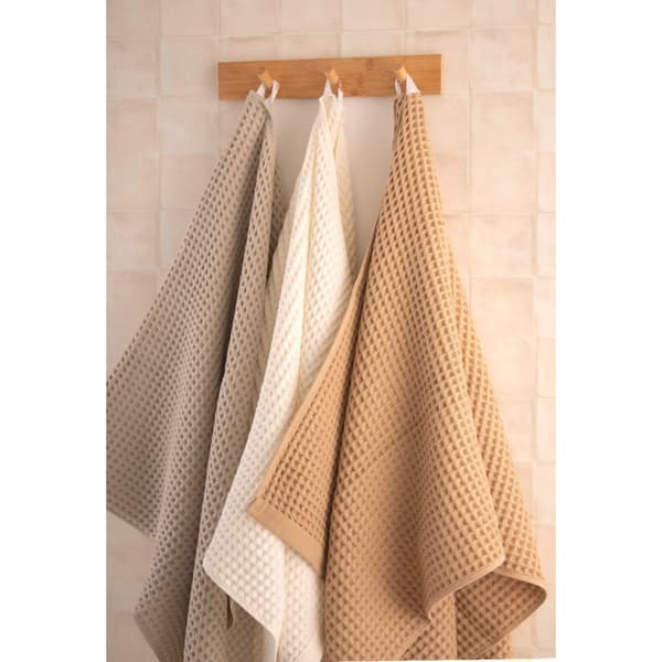 Zwoltex naturfärgad 50x90 cm ecru vaffelhandduk