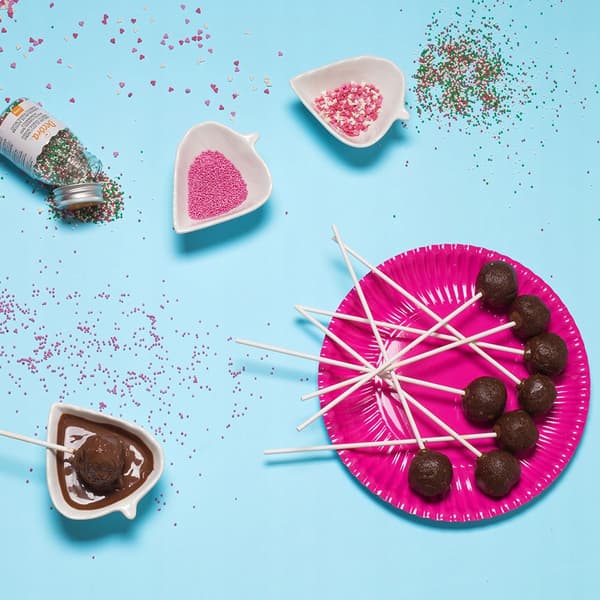 Cake Pops papir slikkepinde 15 cm 100 stk.