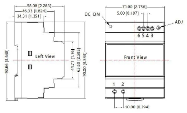 Switching-strømforsyning DL2-100-48-U