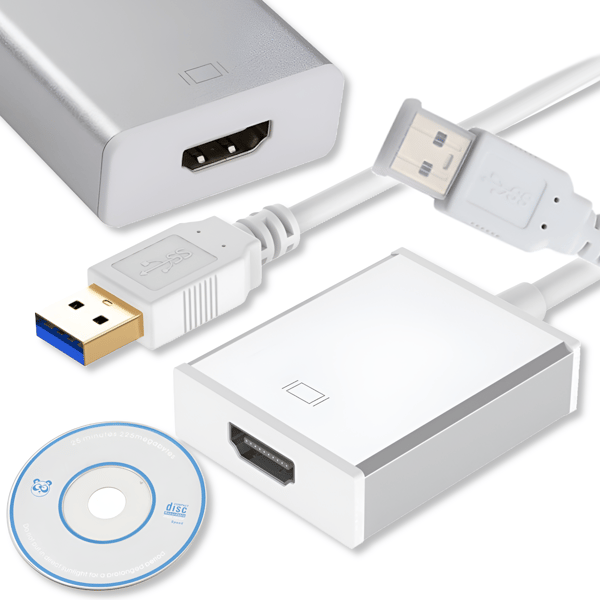Konverter grafikkort med USB 3.0 til HDMI adapter