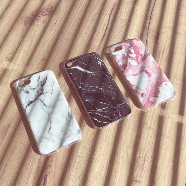 Wozinsky Marble Gel Cover Marmor Samsung Galaxy A42 5G Sort