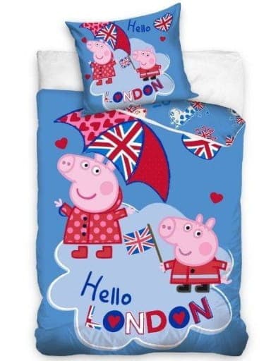 PEPPA PIG Bomullssängkläder 140x200 PEPA