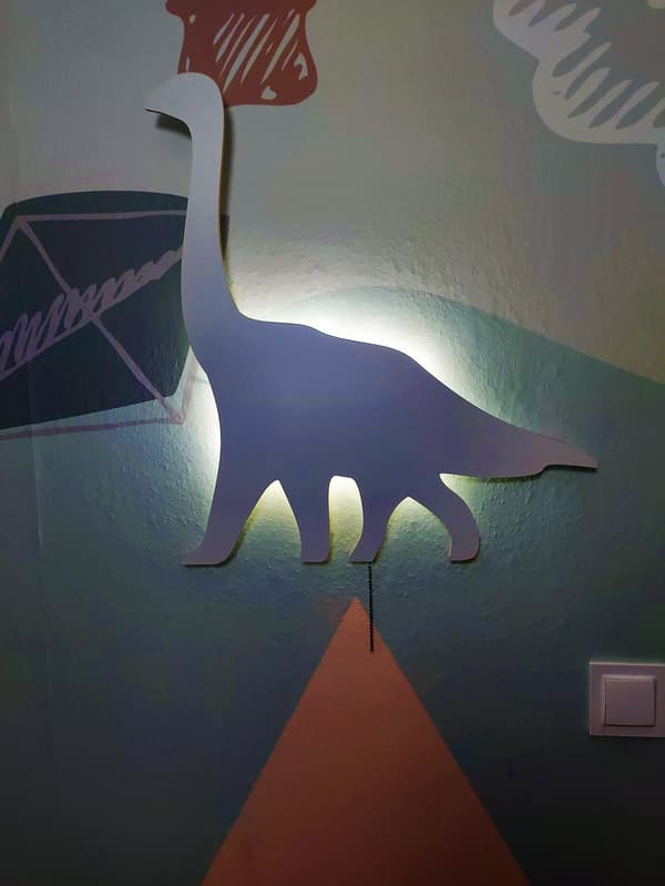 Brontosaurus Dinosaur Natlampe