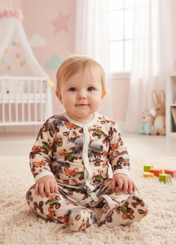 TØJ heldragt med lynlås 74 BABY pyjamas MASCOT