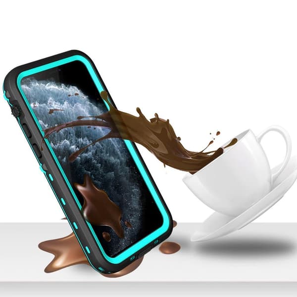 Vedenpitävä kotelo + hihna Apple iPhone 12 Minille (musta)