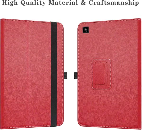 RØDT LUKKET ETUI TIL SAMSUNG GALAXY TAB A7 10.4'