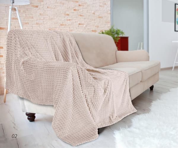 Mikrofibertæppe 150x200 Diamond Soft Fluffy Beige