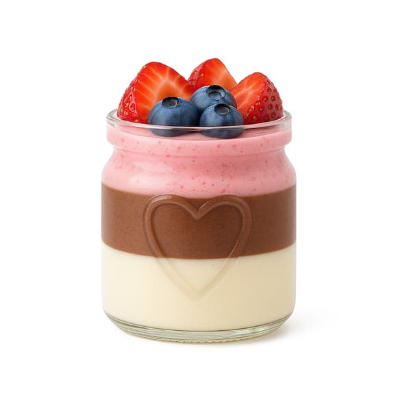 5x DESSERTBEHOLDERE 150 ml HJERTEGLAS Til Desserter Til Desserter