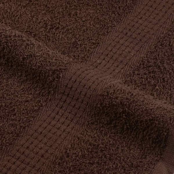 vidaXL Handdukar, 4 st, Bruna, 30x30 cm, 100% bomull