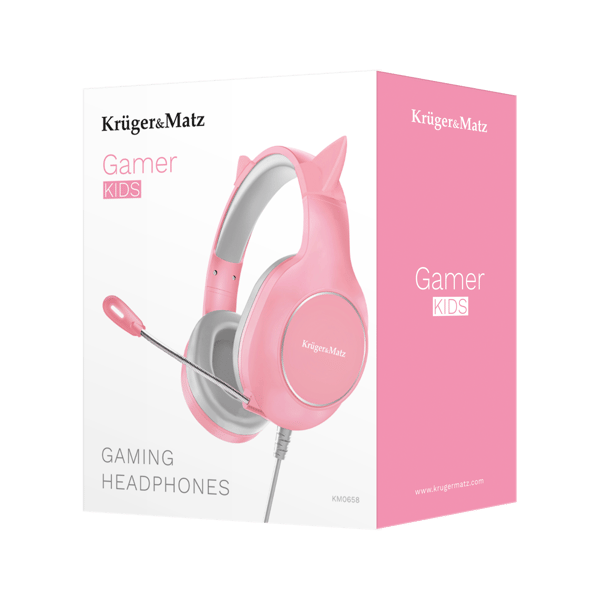 Gaminghovedtelefoner til børn med katøre og mikrofon