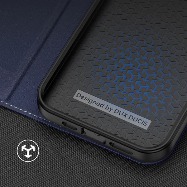 Dux Ducis Skin X2 cover til iPhone 14 Plus med magnetisk klap blå