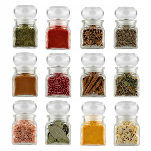 5X LUFTFÖRSLUTNINGSBAR 120ml Kryddburk Bröllopspresent DIY + Glaslock