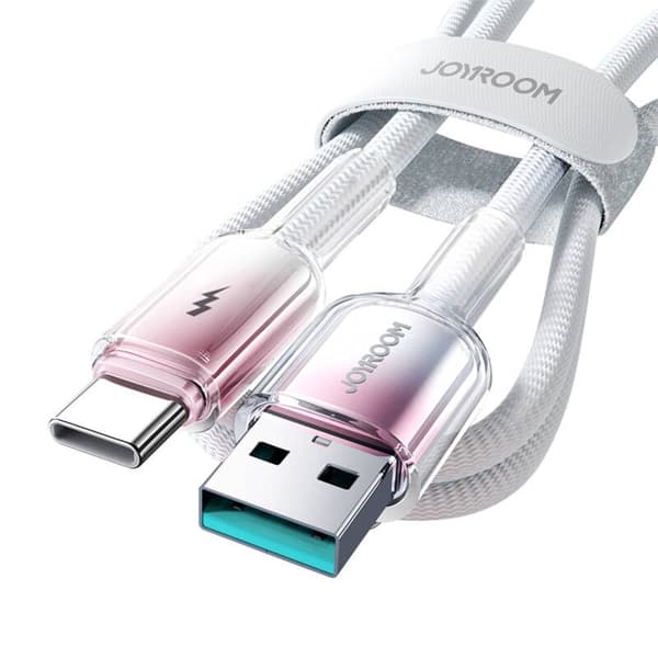 Joyroom S-A42 3A USB-A USB-C-kabel 1,2m Vit
