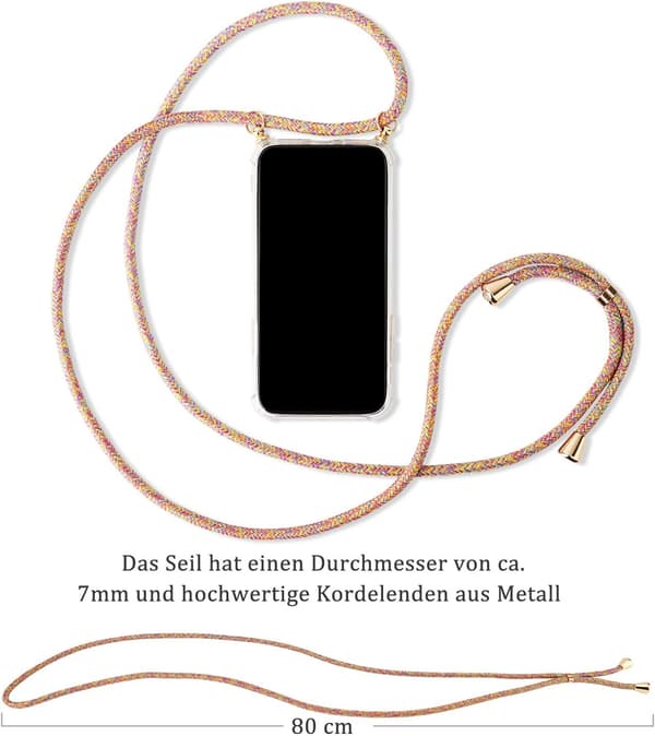 APPLE IPHONE 13 PRO ETUI MED KLAR OG FARVET REM