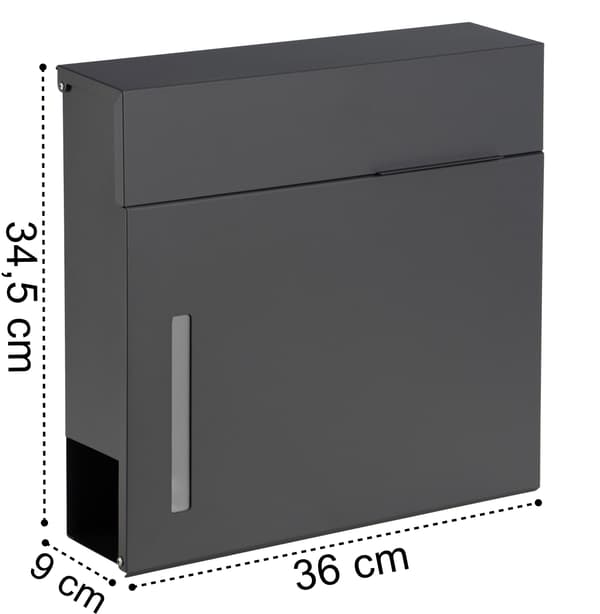 Jerezin antrasiitinvärinen postilaatikko