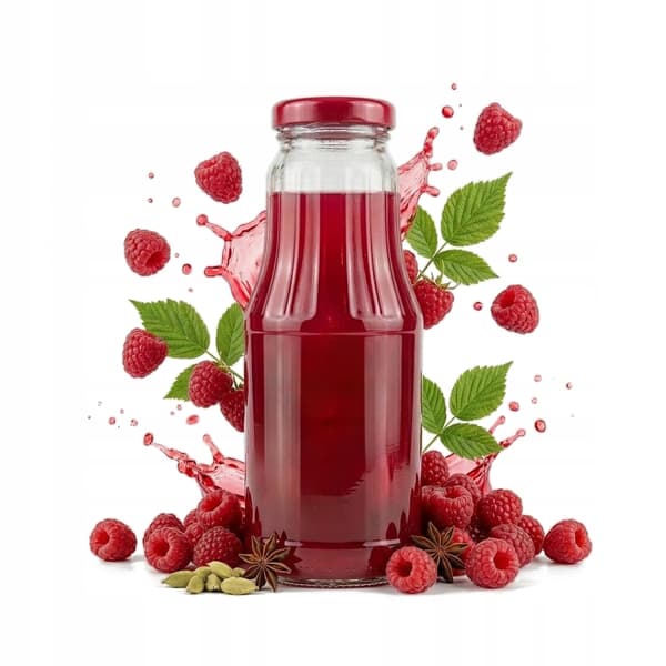 5x flaska för fruktjuice 300 ml + lock glasflaskor FÖR juicesirap