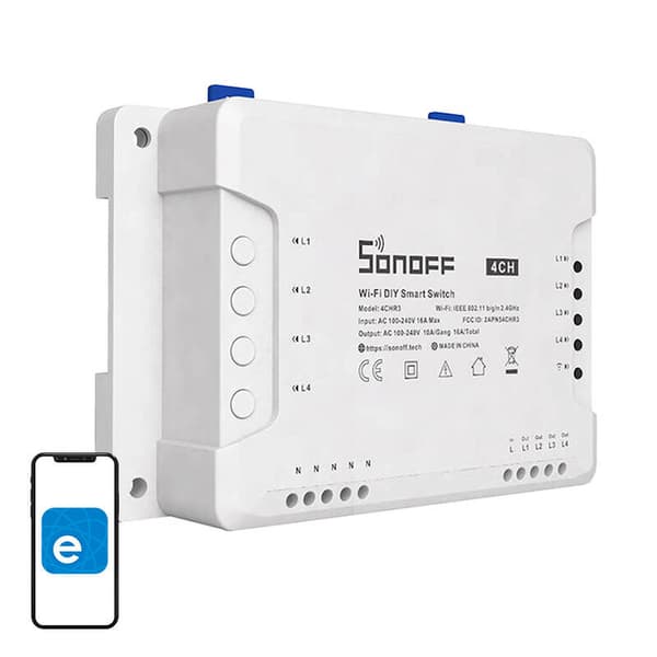 SONOFF 4CHR3 Älykäs WiFi-kytkin