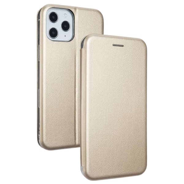 Beline Book Magnetiskt Skal iPhone 12Pro Max 6.7 guld/guld