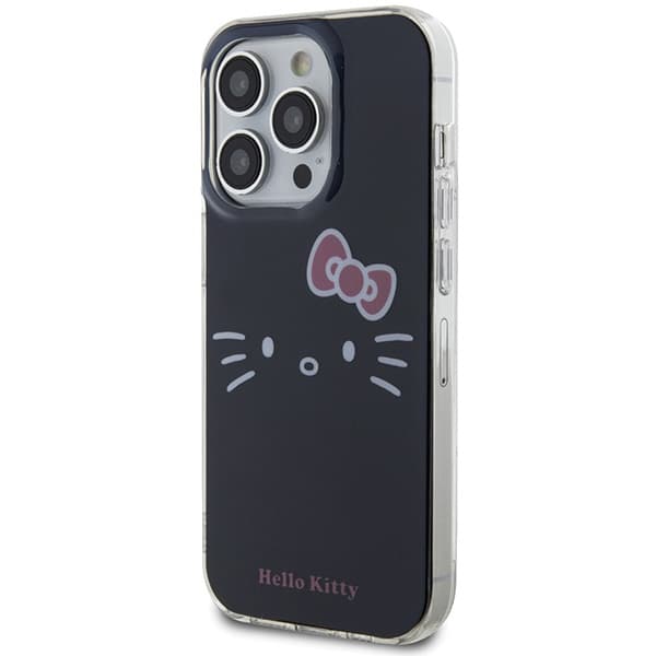 Hello Kitty HKHCP15LHKHLK iPhone 15 Pro 6.1 sort/sort hårdt cover IML Kitty Face