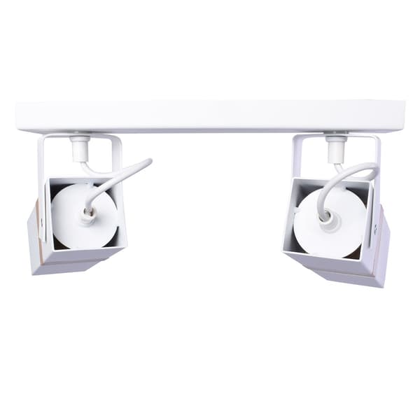 Loftlampe Vidar 2 GU10 hvid træ Milagro MLP5406