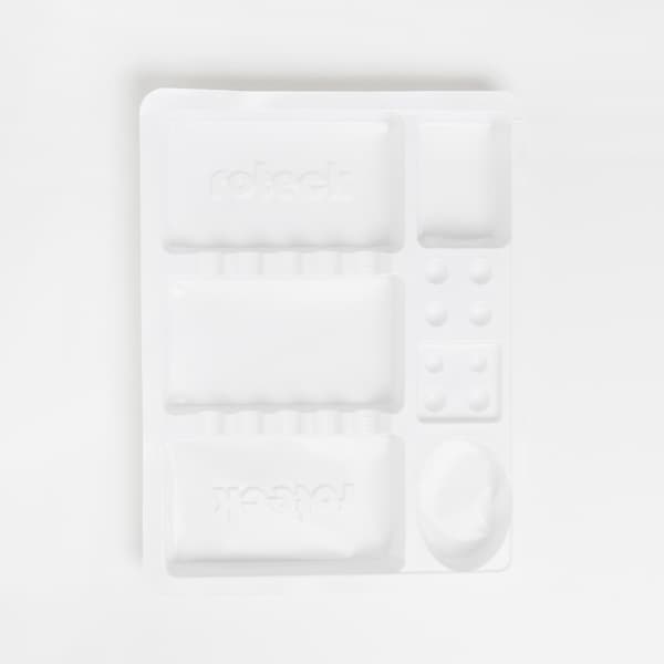 Vita Roteck-behandlingsbrickor för permanent makeup
