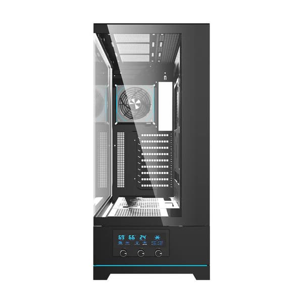 Darkflash DY451L PRO datorchassi (svart) + 1 fläkt