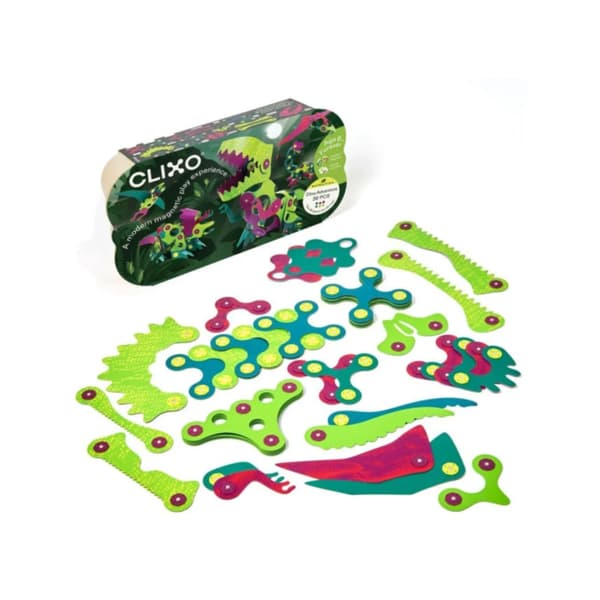 Clixo Dino Adventure Pack 36 delar - flexibla dinosaurier 4+