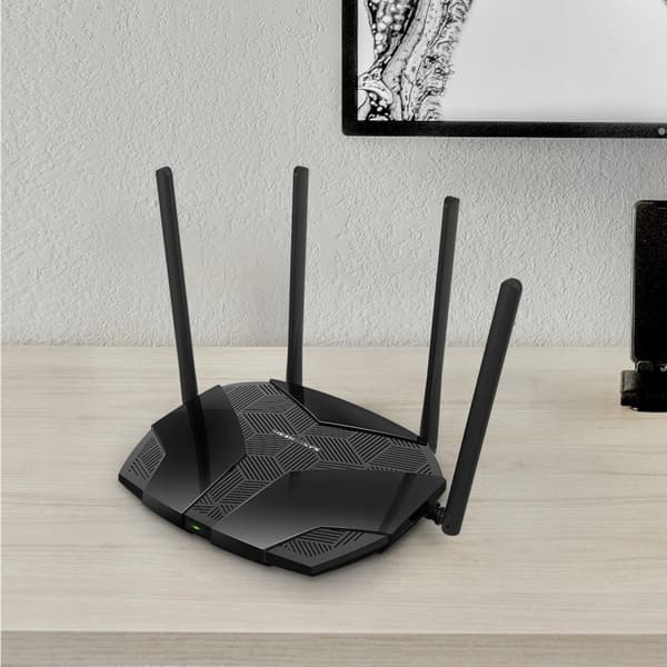 Mercusys MR70X Router, Wi-Fi 6, 1775 Mbps, Sort