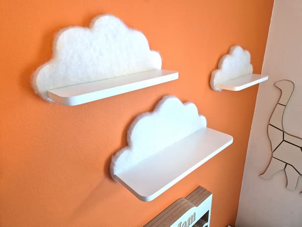 Cloud Shelves Sæt med 3 - Fluffy Cans
