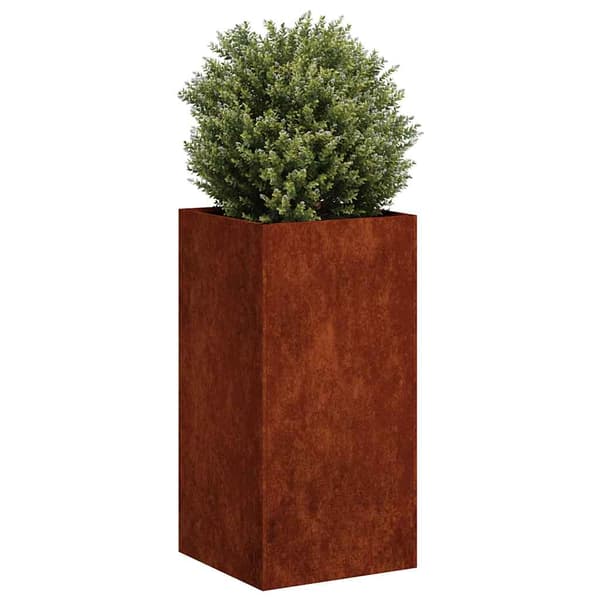 vidaXL rusten urtepotte 120x40x80 cm rustfrit stål