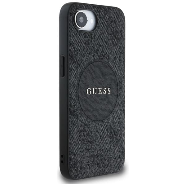 Guess 4G Circle Classic Logo MagSafe - iPhone 16e-skal (svart)