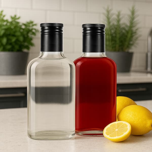50x glasflaskor FLASK 200 ml + KORK för hembräntstinkturset