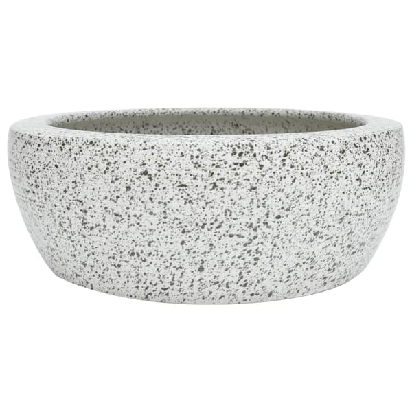 vidaXL bordvask grå rund 41x14 cm keramik