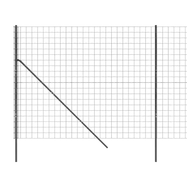 vidaXL trådnethegn, antracit, 2,2x10 m