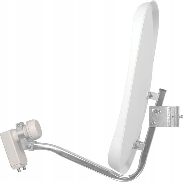 Alum Sat Twin Digidish antenn 45cm vit TechniSat