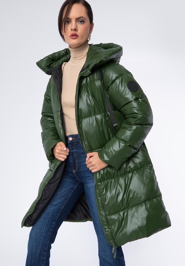 Wittchen Dames Oversized Quiltet Jakke Grøn Nylon