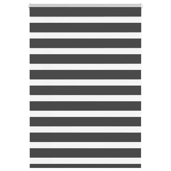 vidaXL Zebragardin, svart, tygbredd 110,9 cm, polyester