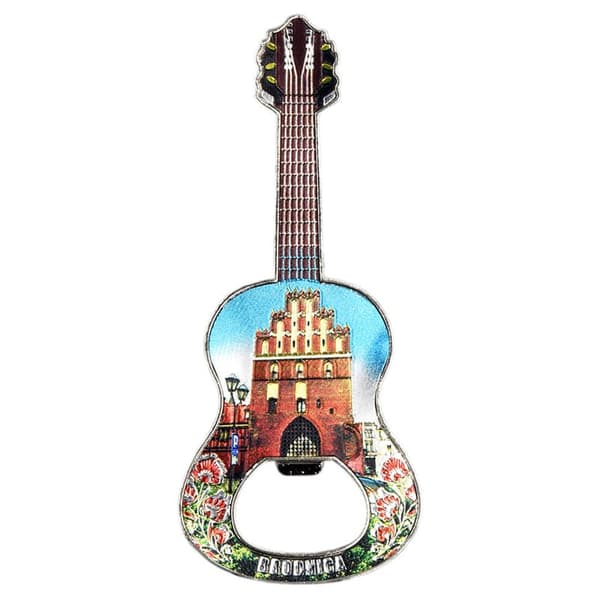 Kylskåpsmagnet gitarr Brodnica Port Chełmińska