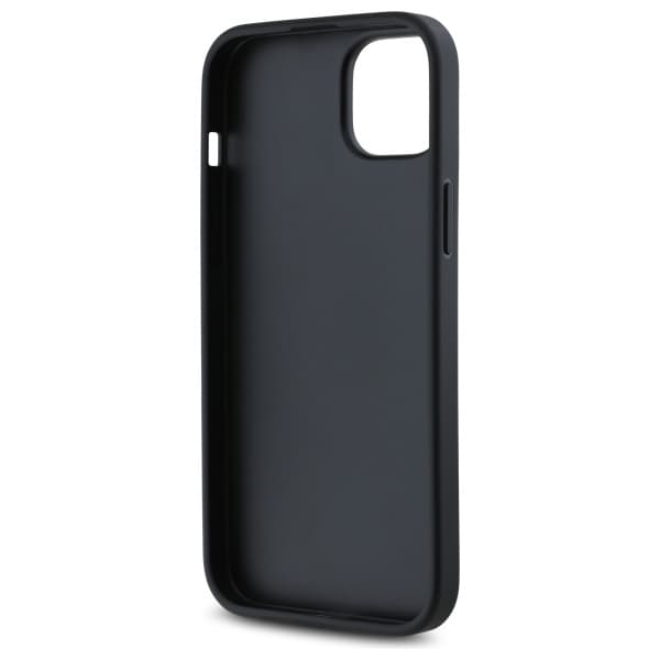 DKNY DKHCP15MPQDSLK iPhone 15 Plus 6.7 svart/svart quiltad Stack-logotyp