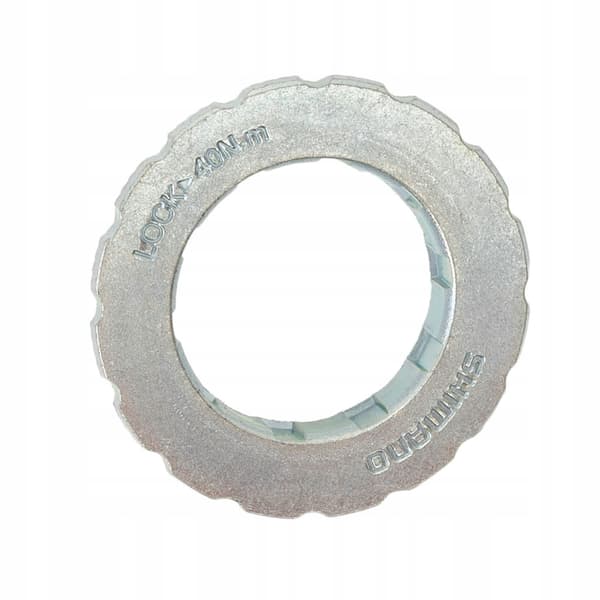 Centerlock-levymutteri ja aluslevy Shimanon navoille (15 mm)