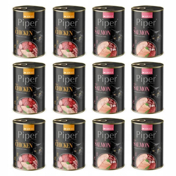 DOLINA NOTECI Piper Animals våtfoder för katter 12x400g