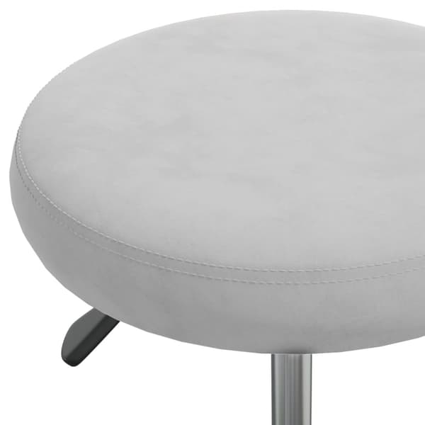 vidaXL Massagepall klädd i sammet ljusgrå