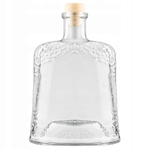 5x Glasflaskor Is 500ml med Kork för Vinlikörer 0,5l